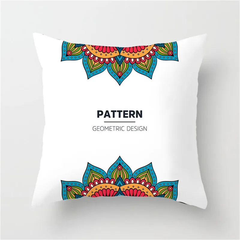 

Fuwatacchi Mandala Painting Cushion Cover Floral Print Pillow Cover for Car Chair Sofa Decor Home Bed Decoratives Pillows Case