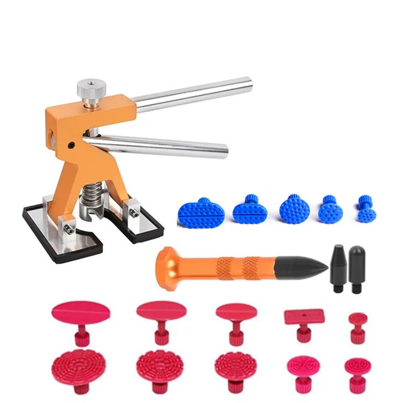 

Paintless Dent Repair Tools Dent Remover removal Lifter Hail damage Glue Puller Tabs 3 heads Metal Tap Down pen