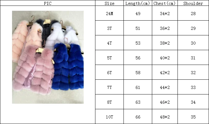 Жилет для девочек жилет из искусственного меха в длинной версии/зимняя одежда для маленьких девочек зимняя одежда для девочек