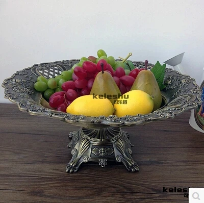 38cm European Antique Bronze Reliefs Large Fruit Bowl Dried 38cm European Antique Bronze Reliefs Large Fruit Bowl Dried Tray Storage Home Decorative Sg031 In Trays From