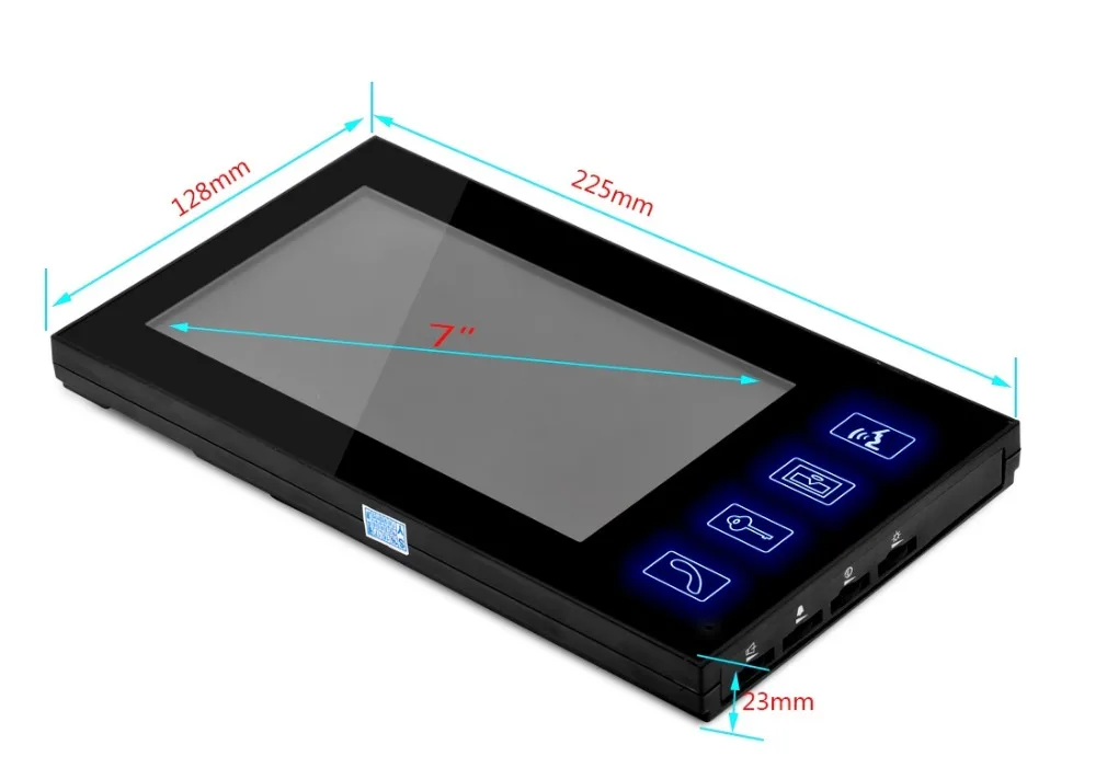 SmartYIBA Touch панель проводной бытовой домофон с камера RFID брелок доступа ночное видение видео дверные звонки домофона для дома