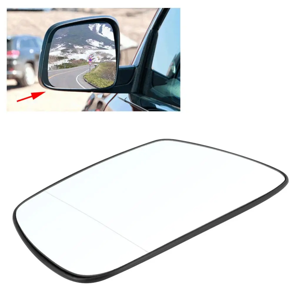 1pc Car Left Door Side Wing Mirror Glass with Heated Function for Jeep Grand Cherokee 2005 2006