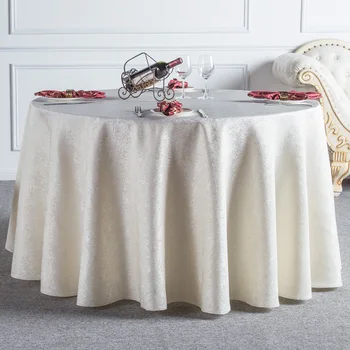 

Beige Red Coffee Round Table Cloth Lace Edge Tablecloths for Wedding Resturant Party Table Cover Tafelkleed Manteles Para Mesa
