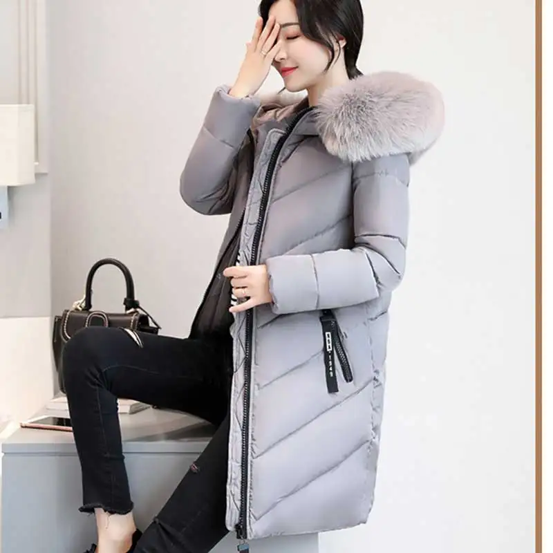 Thicker Big Fur collar winter jacket women 2018 New Ukraine 6XL Plus size womens down jackets Hooded Long Coat Female Parkas 274