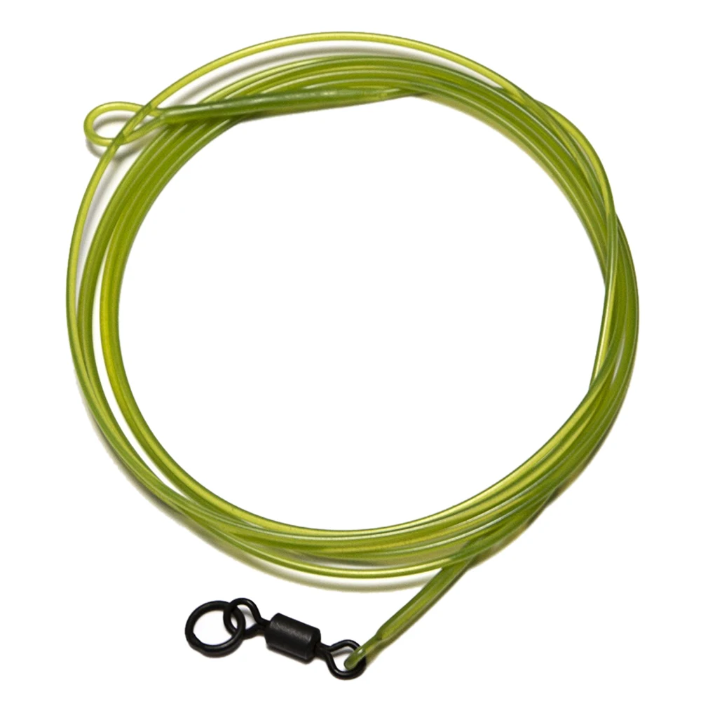 

1M 30LB/45LB Fishing Leader Line Nylon Leader Wire with Ring Swivel Quick Swivel Carp Fishing Line Tackles