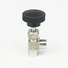 1/" BSP Женский Локоть игольчатый клапан 304 нержавеющая сталь Управление для воды, газа, масла