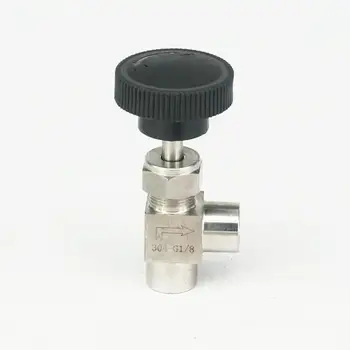 

1/8" BSP Female Elbow Needle Valve 304 Stainless Steel Flow Control Water Gas Oil