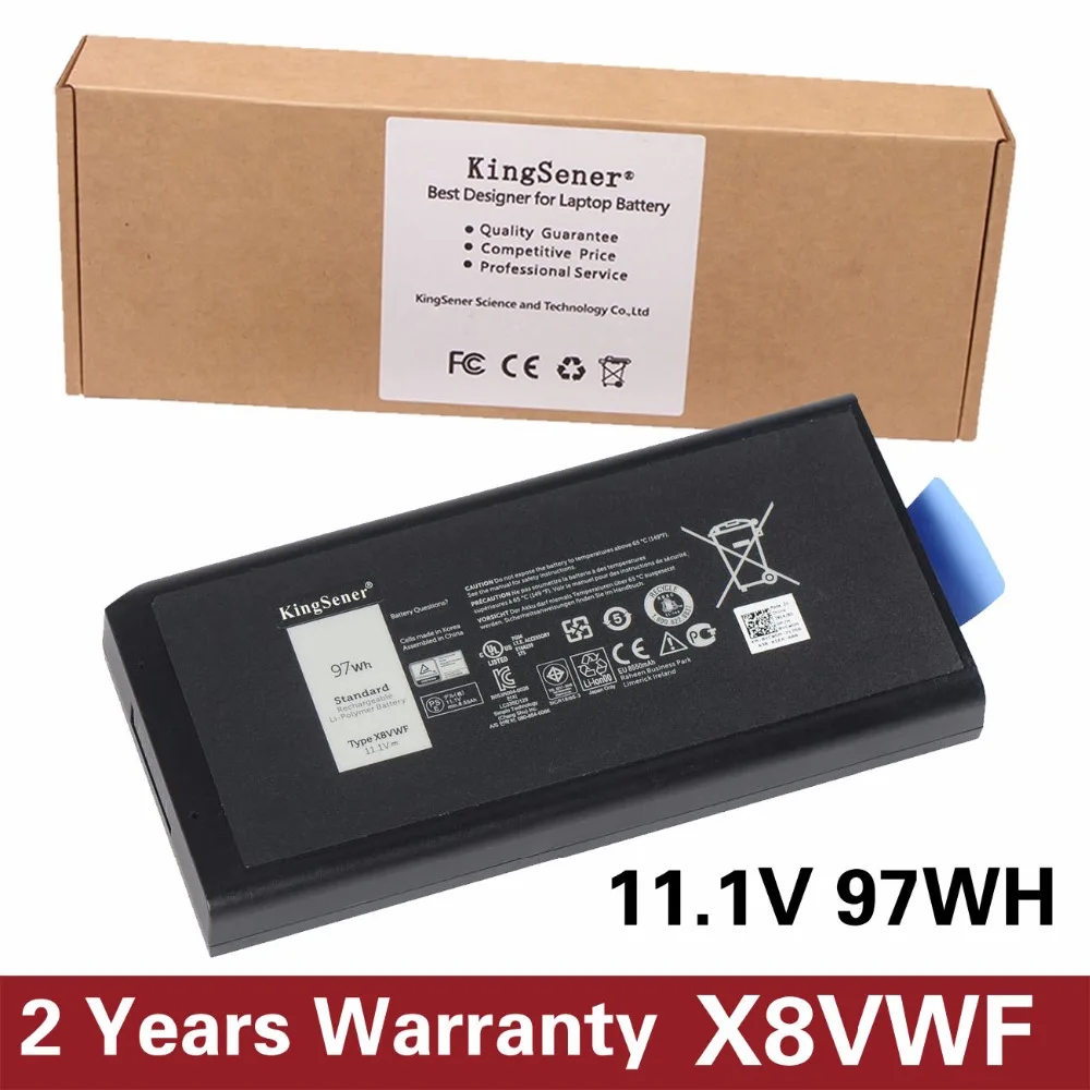 

11.1V 97WH KingSener Korea Cell Original X8VWF Battery for DELL Latitude E5404 E7404 4XKN5 X8VWF VCWGN Free 2 Years Warranty