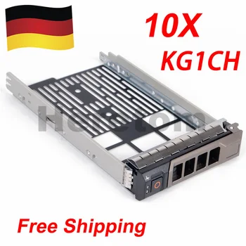 

KG1CH DE Free Shipping 10PCS 3.5" HDD Tray Caddy for DELL R710 R720 R730 R410 R420 R510 R520 R610 R620 R630 T410 T420 Caddy Seld