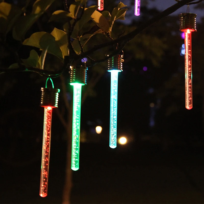 1PC LED Solar Hang Pendant Lights Colorful Outdoor Garden Lamp Chandelier Christimas Party Tree Decor | Освещение
