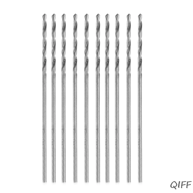

Multifunction 10 Pcs Tiny Micro HSS 0.7mm Straight Shank Twist Drilling Bit Mar28