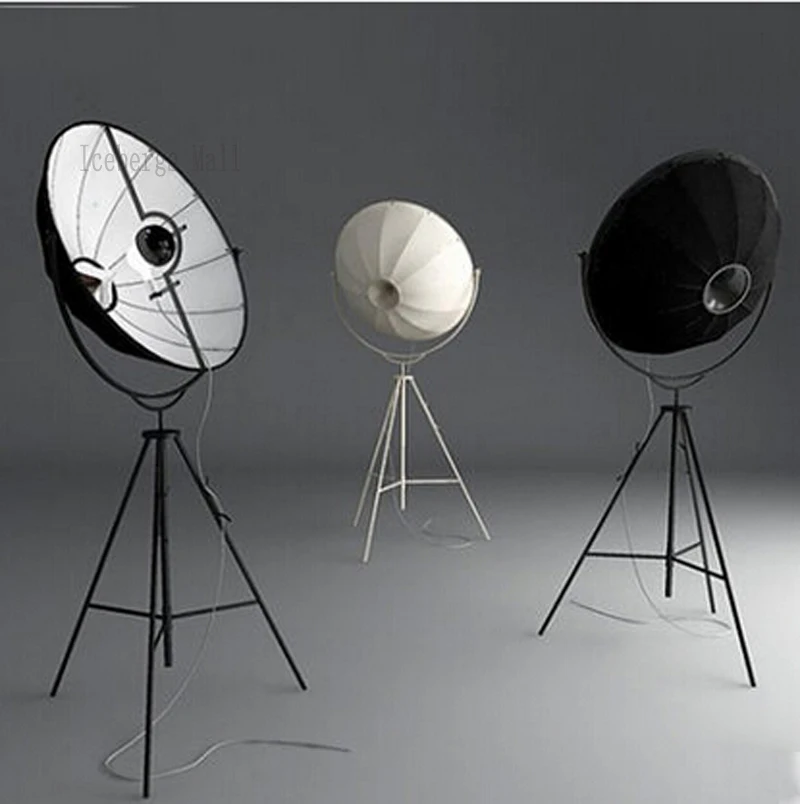 Fortuny Photography Floor Lamp Modern Satellite Studio Fabric Lampshade