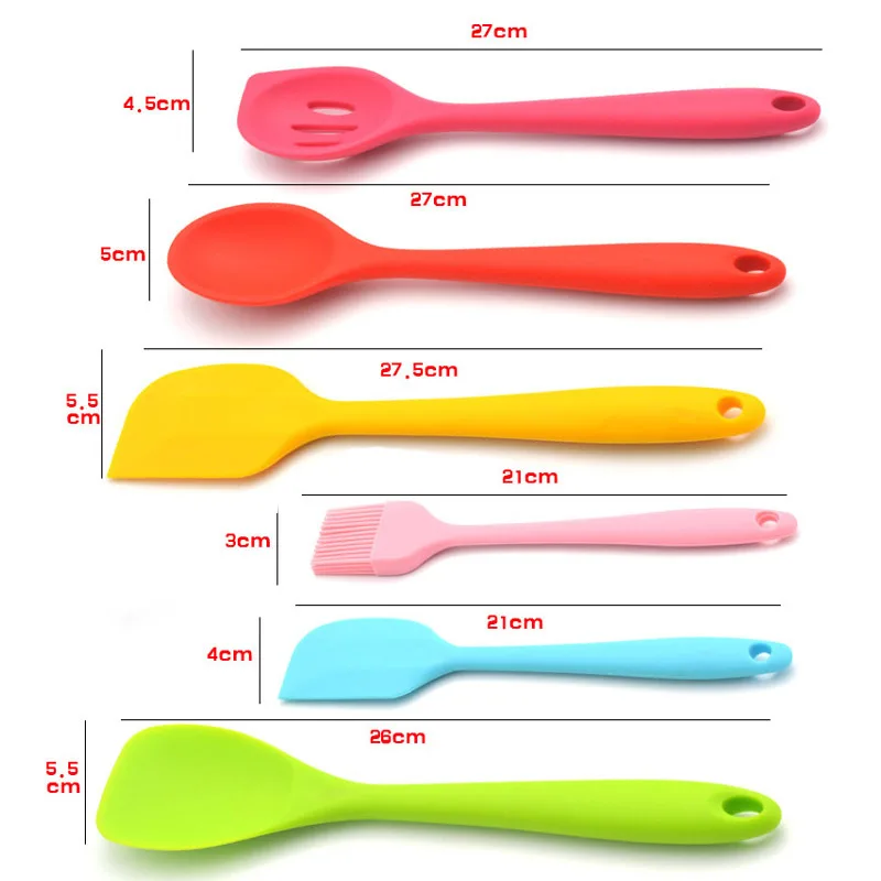 High Quality Non-Stick Silicone Colorful Heat-Resistant Cooking Utensil Set Cooking Tools