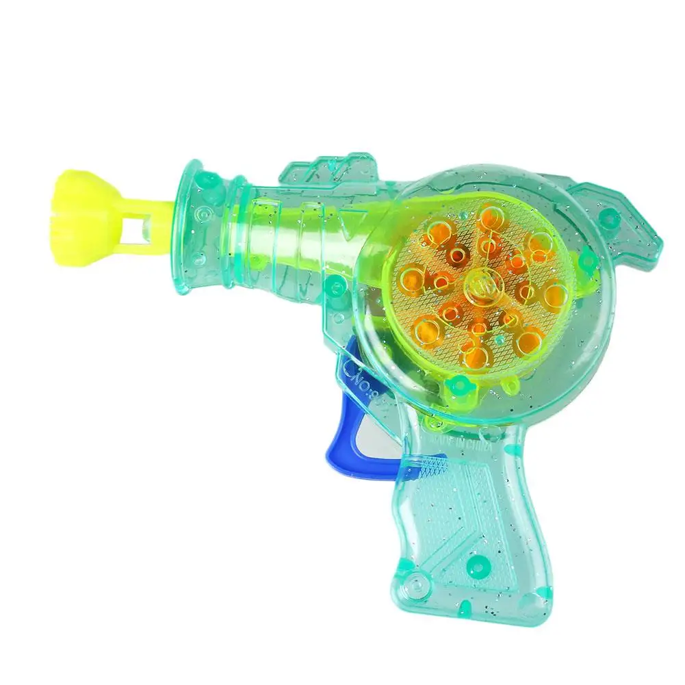 Блестящий пистолет для мыльных пузырей Shooter Soap Bubble Blower игрушки выдувания воды