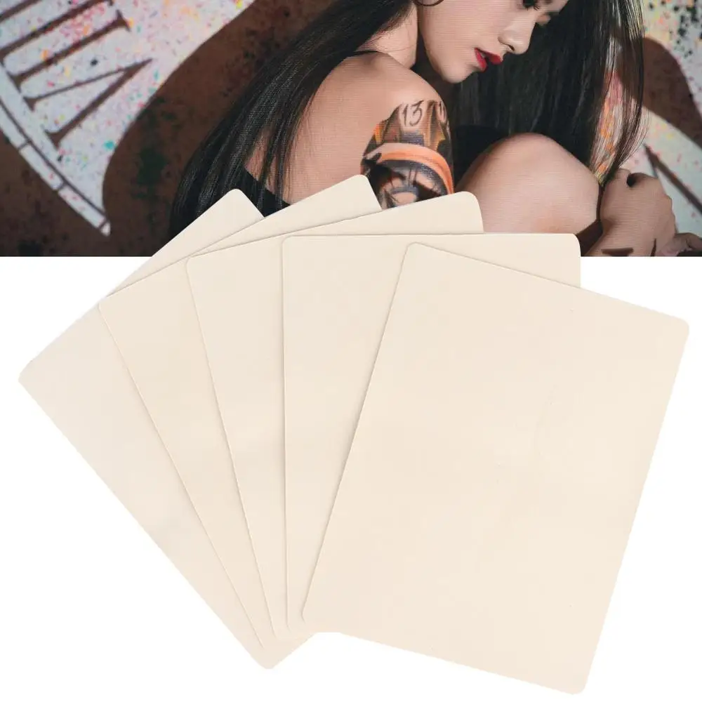 

5Pcs Profession Blank Tattoo Practice Skin For Tattooing Beginners Semi Permanent Makeup Tattoo Fake False Practice Skin Supply