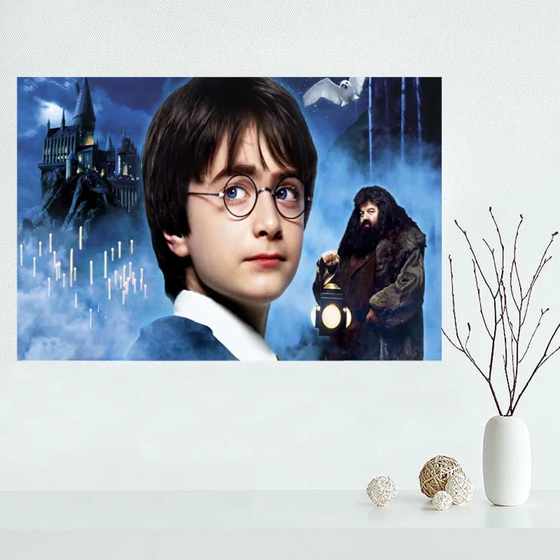 

Custom Canvas Harry Potter Poster Art Decoration Poster Cloth Fabric Wall Poster Print Silk Fabric &Q0035K