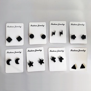 

Punk style Unisex Magnet earring Star Moon Cross Non Piercing stud Earrings 8pairs/lot