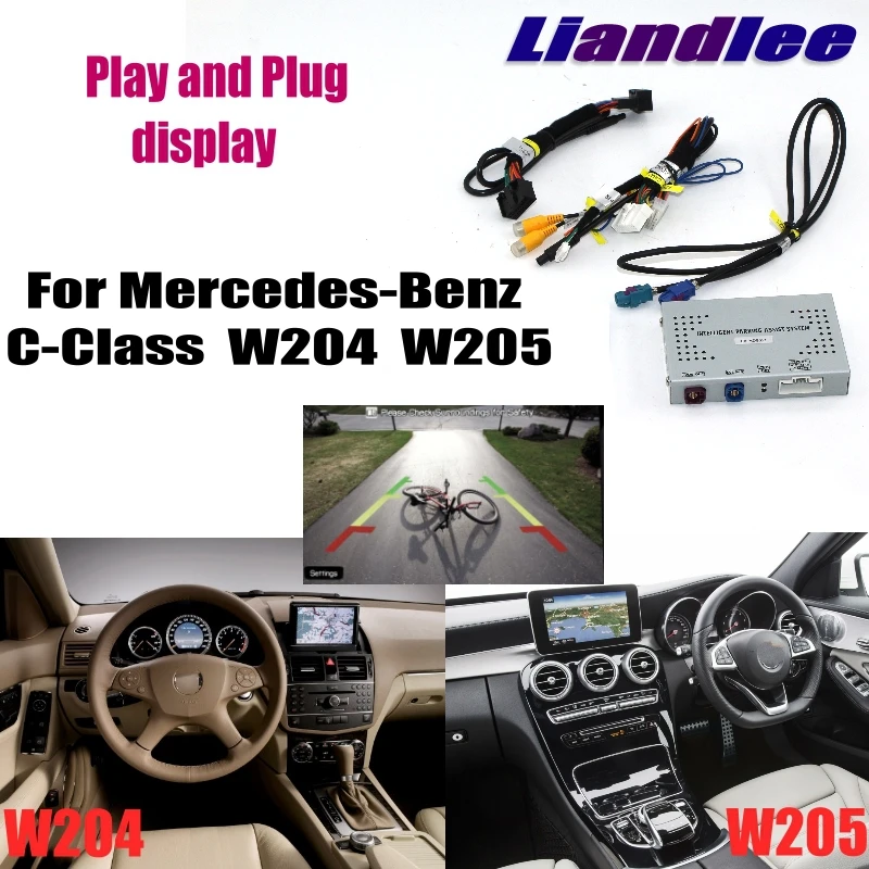Liandlee парковка Камера Интерфейс Обратный Резервное копирование Камера Наборы для Mercedes Benz C MB W204 W205 NTG Дисплей обновления