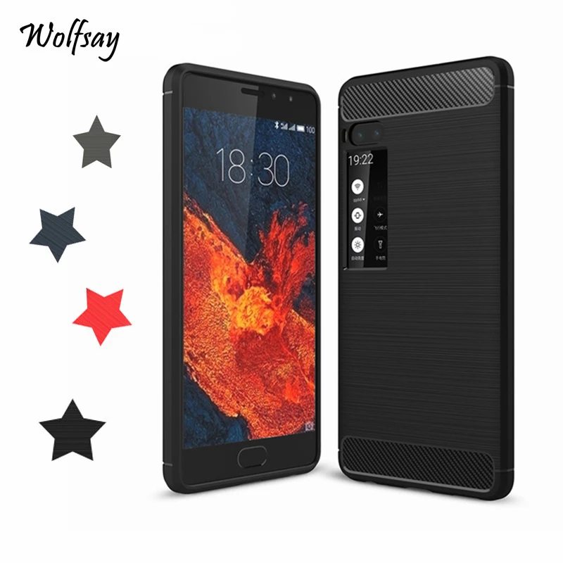 

Wolfsay Anti-knock Case For Meizu Pro 7 Case Soft TPU Brushed Case For Meizu Pro 7 5.2 inch Business Phone Coque