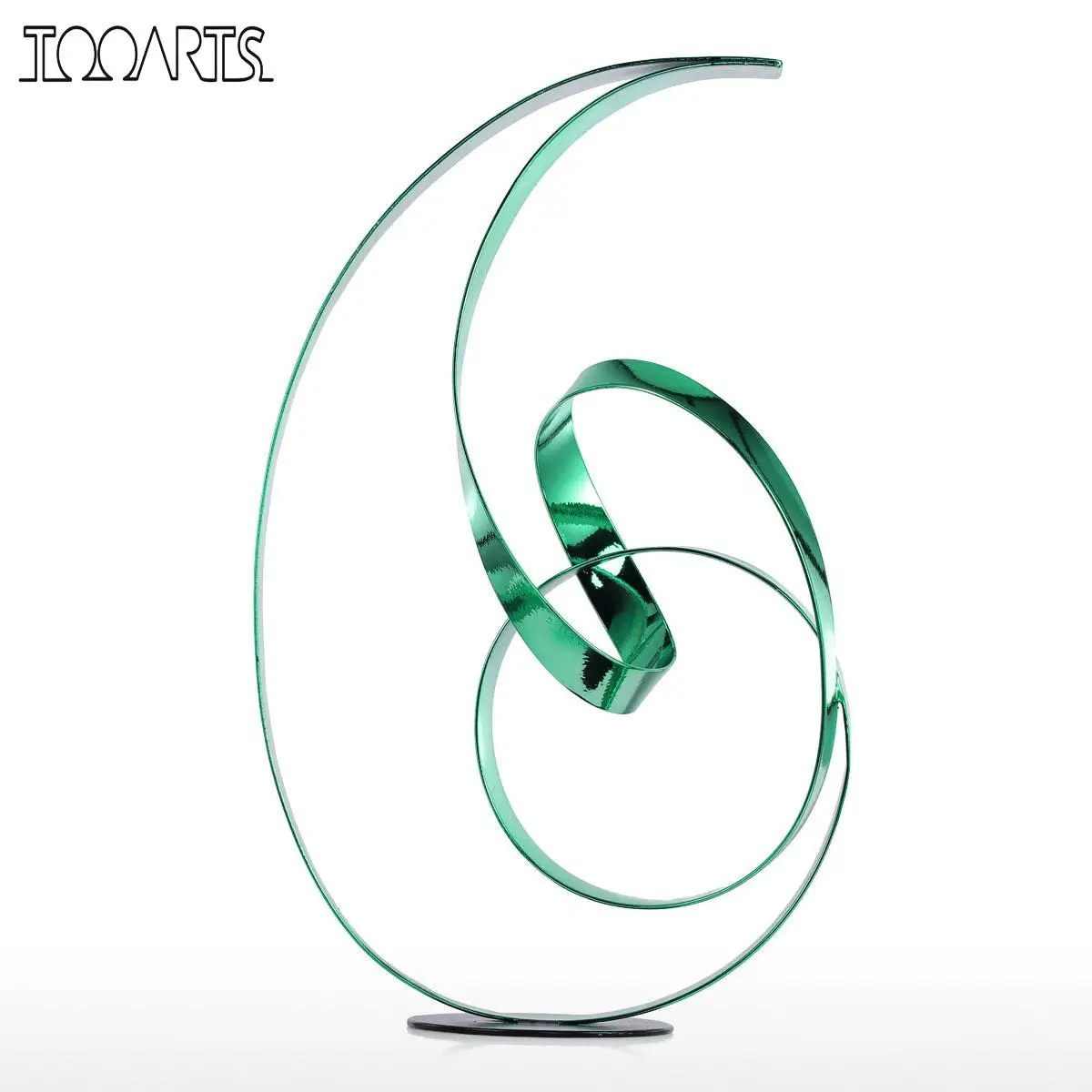 

Tooarts Metal Figurines Modern Sculpture Abstract Sculpture Freestanding statue Indoor Outdoor Sculpture for Home Decoration