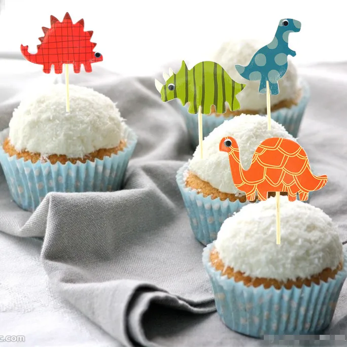 Aliexpress Com Free Shipping Dinosaur Birthday Cake Topper Party Supplies Where Birthdays Are Treasured Dinosaur Birthday Cupcake Rings Favors