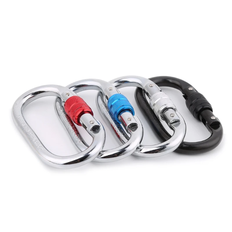 

25KN Professional CarabinerO Shape Safety Master Lock Buckle Rock Climbing Equipment Accessories