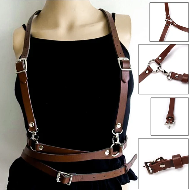 Leather Harness Sexy Women Dark Rock Street Strap Body Harness Cool