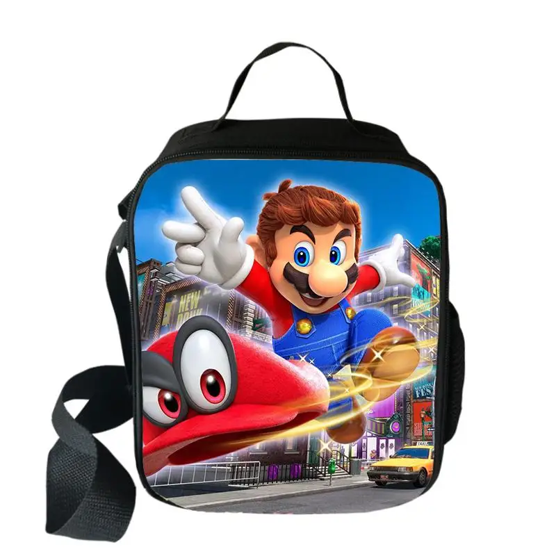 Мультяшный Марио Bros Sonic Boom Hedgehogs сумка для еды на пикник дорожная сумка для хранения еды Детская сумка для мальчиков и девочек Bento сумка-мессенджер - Цвет: 020