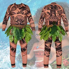 ideasky maui moana cosplay halloween costumes for men adult carnival party t shirt