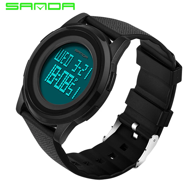 slim waterproof digital watch