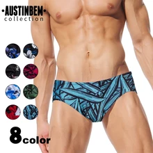 Пестрые мужские плавки с принтом Мужские шорты для плаванья Zwembroek Heren swim ming Suit 21812