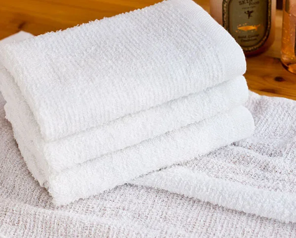 Cheap Price White Square Hotel Kitchen Towels A1205 Cotton