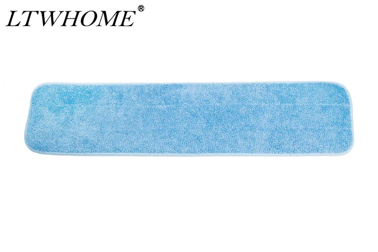 

LTWHOME 24" Microfiber Commercial Mop Refill Pads in Blue Fit for Wet or Dry Floor Cleaning