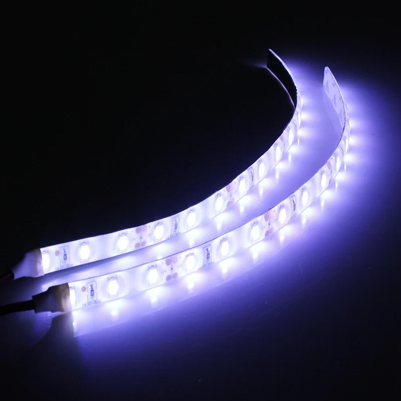 

Mising 2pcs Waterproof White Light 25cm Flexible 15 LED 5630 LED Strip Lights 12V DC For Car Boat Caravan Motorcycle