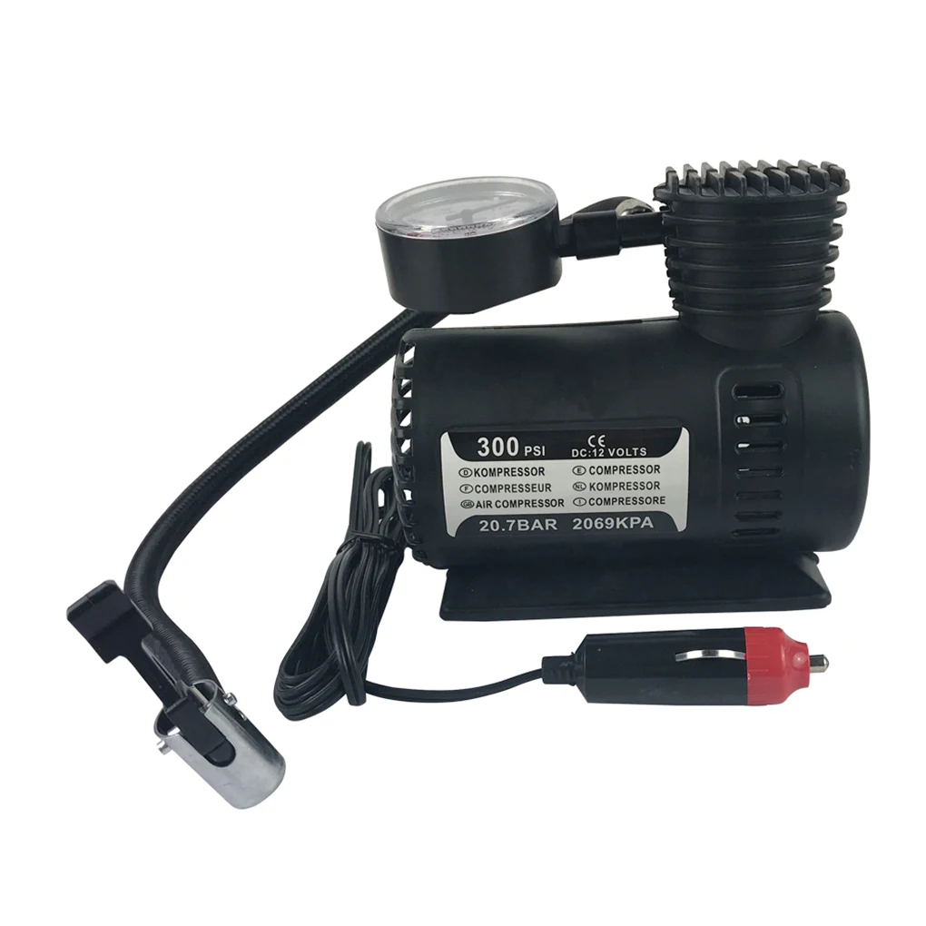 Bomba de Compressor de ar Cama de ar do Pneu Inflator do Balão Inflar Rápido Carro Elétrico Mini Moto Compacto 12v 300psi 6 Cheap Bomba inflável