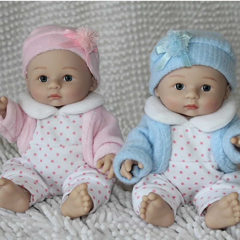 

8 Inches NPK Collecrtion Reborn Dolls Realistic Full Silicone Boy And Girl As Birthday Gifts Free Shipping And Free Pacifier