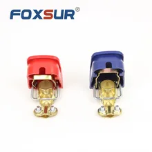 FOXSUR Quick Release Батарея клемму разъем 12 В автомобиля Батарея Quick Disconnect терминал с толстой Пластик случае 1 пара