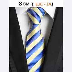 8 см Классический шелковый Для мужчин галстук плед галстуки зеленый синий Галстуки для Для мужчин праздничная одежда Бизнес костюм