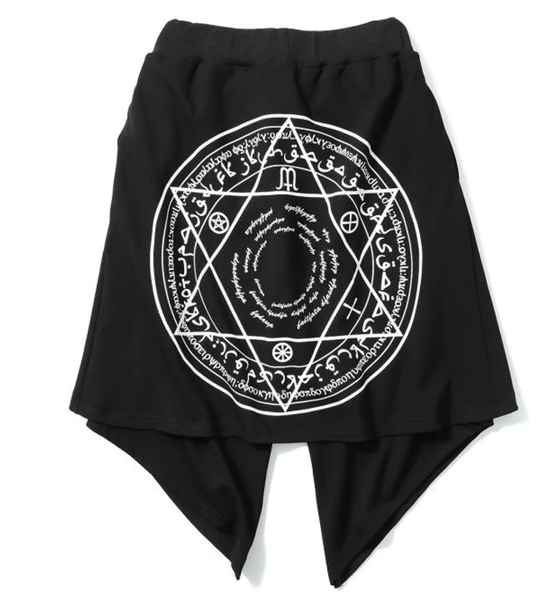 Kilt Men Shorts Black Hip Hop  (10)
