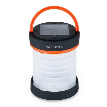 

Compact Outdoor Solar Camping Lantern /Flashlight /Portable Stretchable USB Rechargeable Emergency Light Travel Lamp with USB