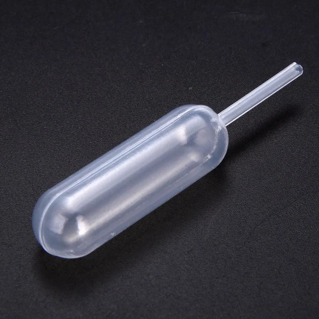 100 Pieces 65mm Pipettes Plastic Squeeze 4ml Transfer Pipettes Dropper For Cupcake Ice Cream Chocolate One-time use