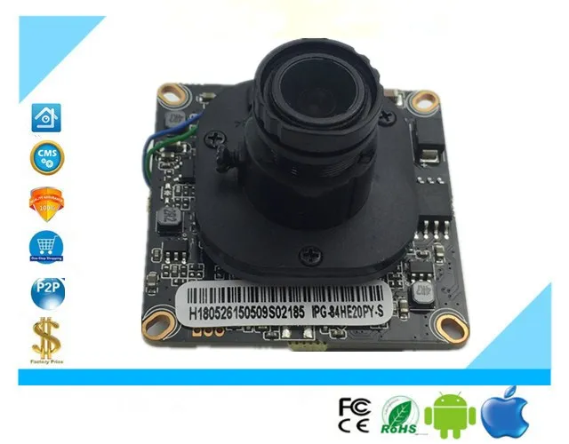 3518E + sony IMX307 H.265/H.264 1080 P IP Камера зарядная Модульная плата низкая освещенность