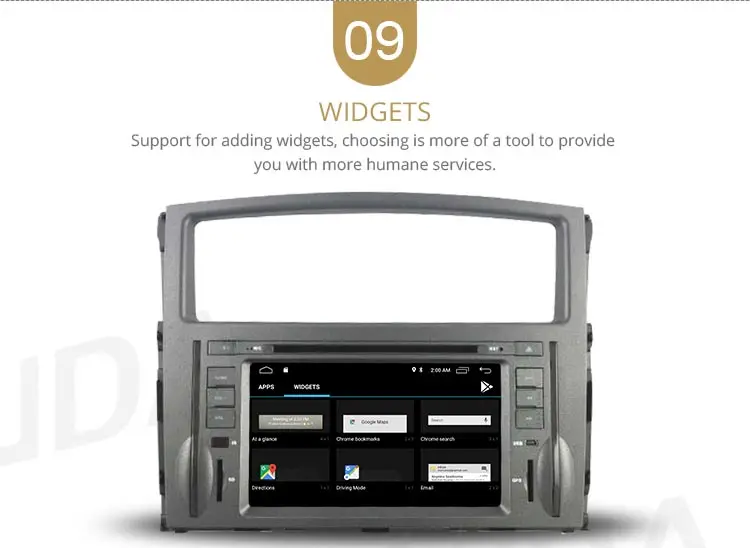 Top LJDA Android 9.1 Car DVD Player For Mitsubishi Pajero V97 V93 2006-2011 Wifi GPS Navi Car Radio 2G RAM Stereo Audio Multimedia 11