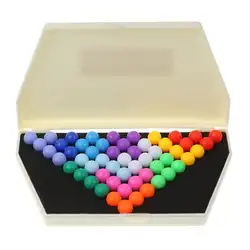 Креативная пластиковая IQ логическая головоломка Пирамида шарик игра игрушка-Танграм пазлы подарок для игры игрушки для детей развивающие
