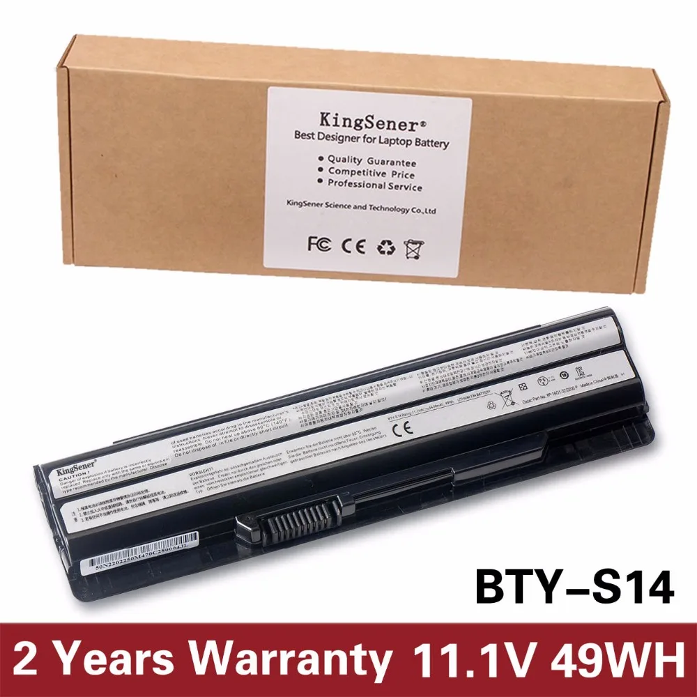 

KingSener MSI BTY-S14 BTY-S15 Laptop battery For CR650 CX650 FR700 FR400 FR610 FR600 FR620 FX400 FX420 FX600 FX603 FX610 FX620