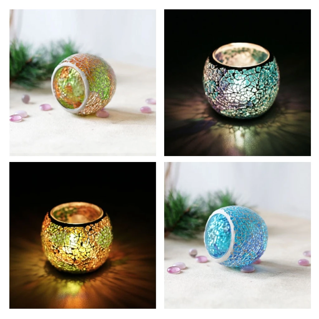 2Pcs Moroccan Home Votive Candle Tealight Candelabra Candlestick Lantern A