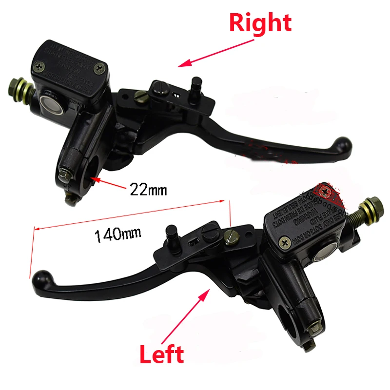 

Left Rgiht Brake Pump 7/8 inch Quad Bike ATV Front Right Brake Master Cylinder Lever Pump 50cc 110cc 150cc