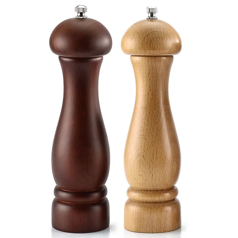

Salt and Pepper Grinders, Wood Salt and Pepper Mills Shakers, Ceramic Rotor with Strong Adjustable Coarseness, Set of 2