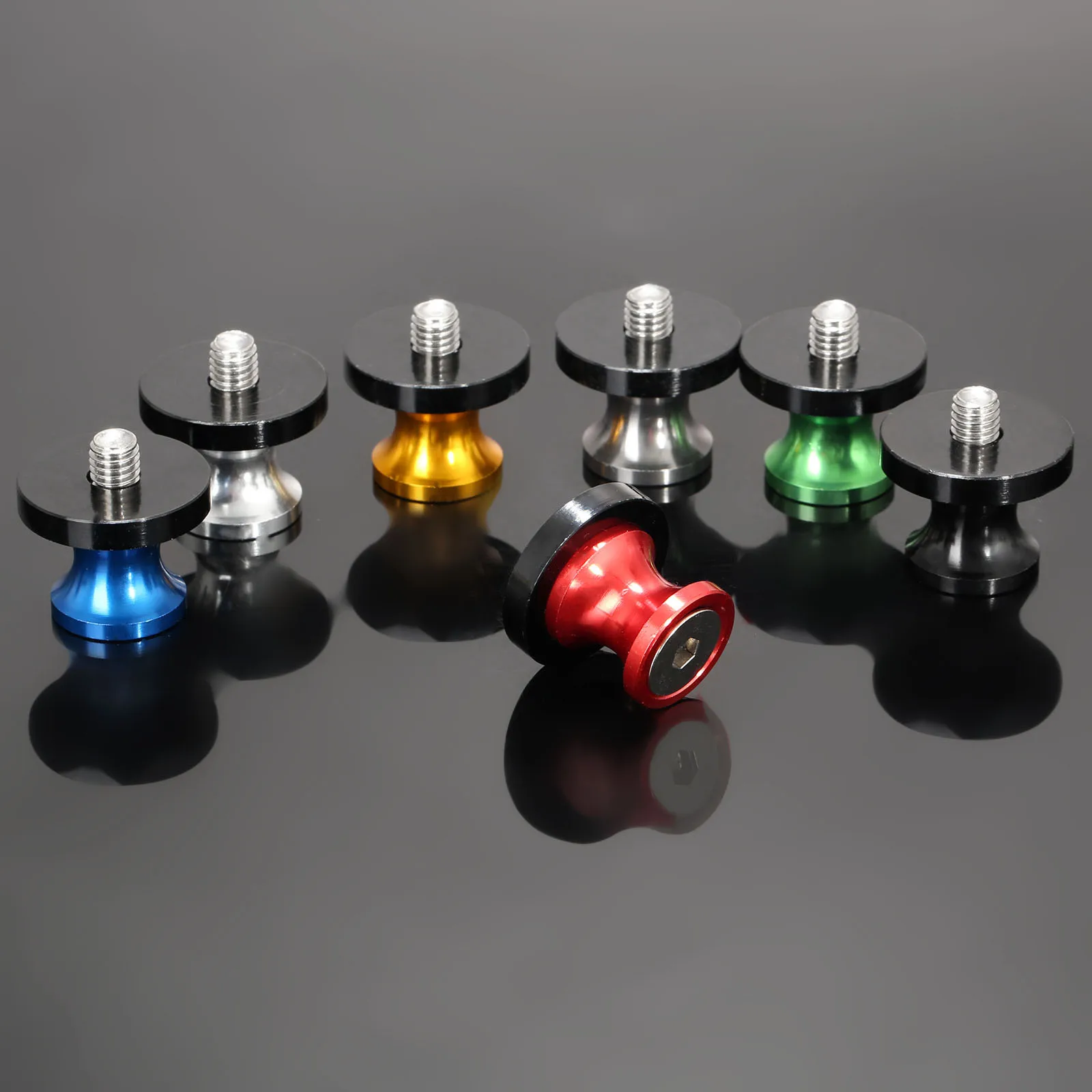 

2Pcs Motorcycle Swingarm Spools Slider 8mm Swing Screw Sliders Car Accessories Motorcycle Spools Stand Arm Drop Shipping For