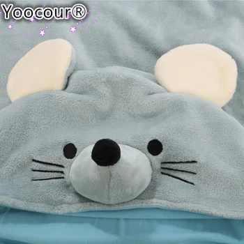 

2019 New Cosplay Monkey Mouse Lovely Plush Soft Cloak Cape Cartoon Cloak Coral Fleece Air Blankets Birthday Valentine Gifts